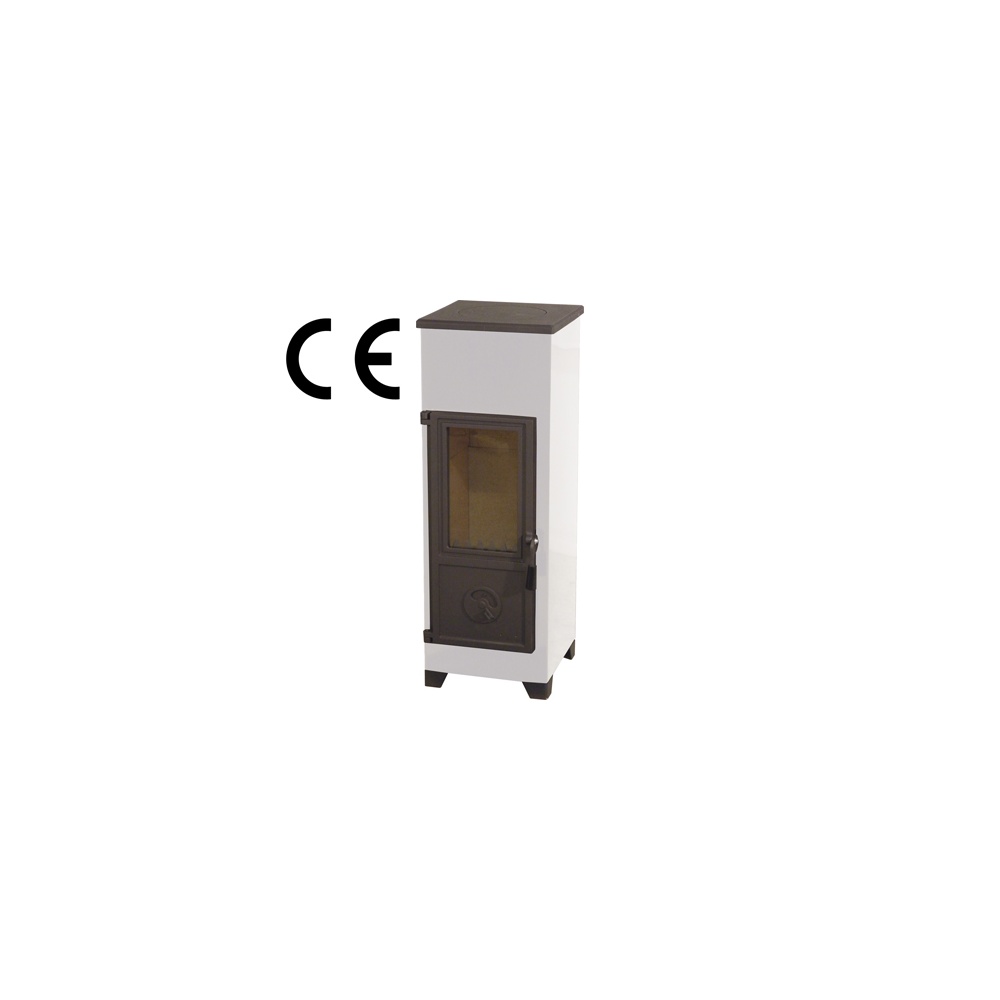 Kamin HTT KORPI STOVE, Valge, 315 x 330  mm, 7 KW, kõrgus 875 mm