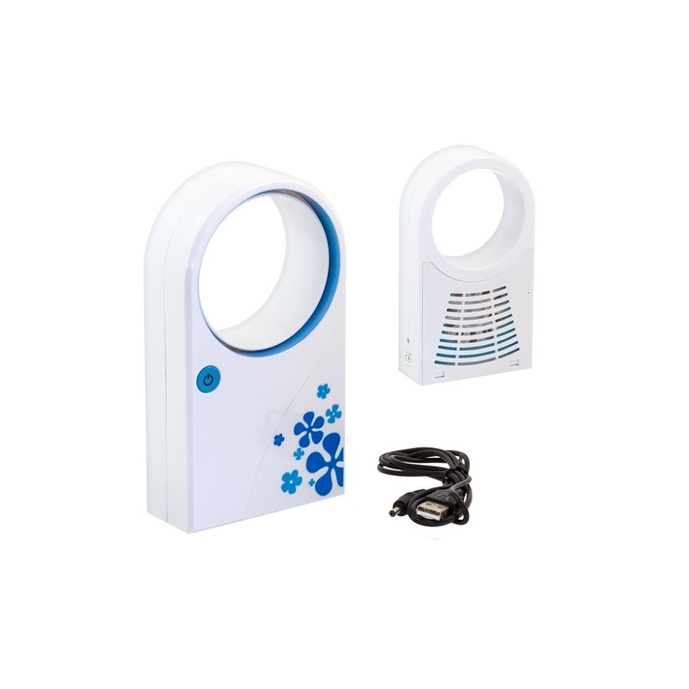 USB  ventilaator valge/sinine mini