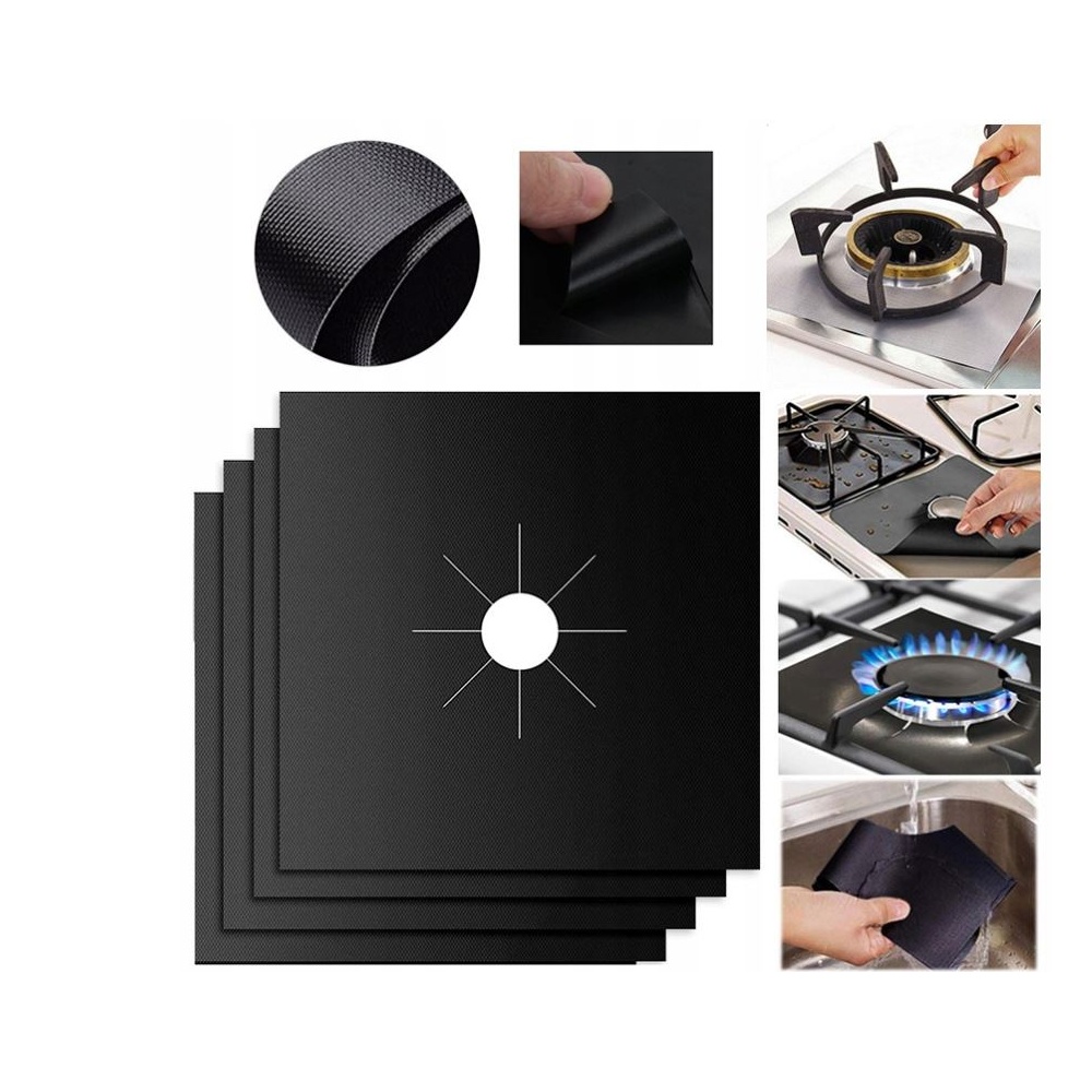 Teflonmatt gaasipliidi põletile - korduvkasutatav 4tk