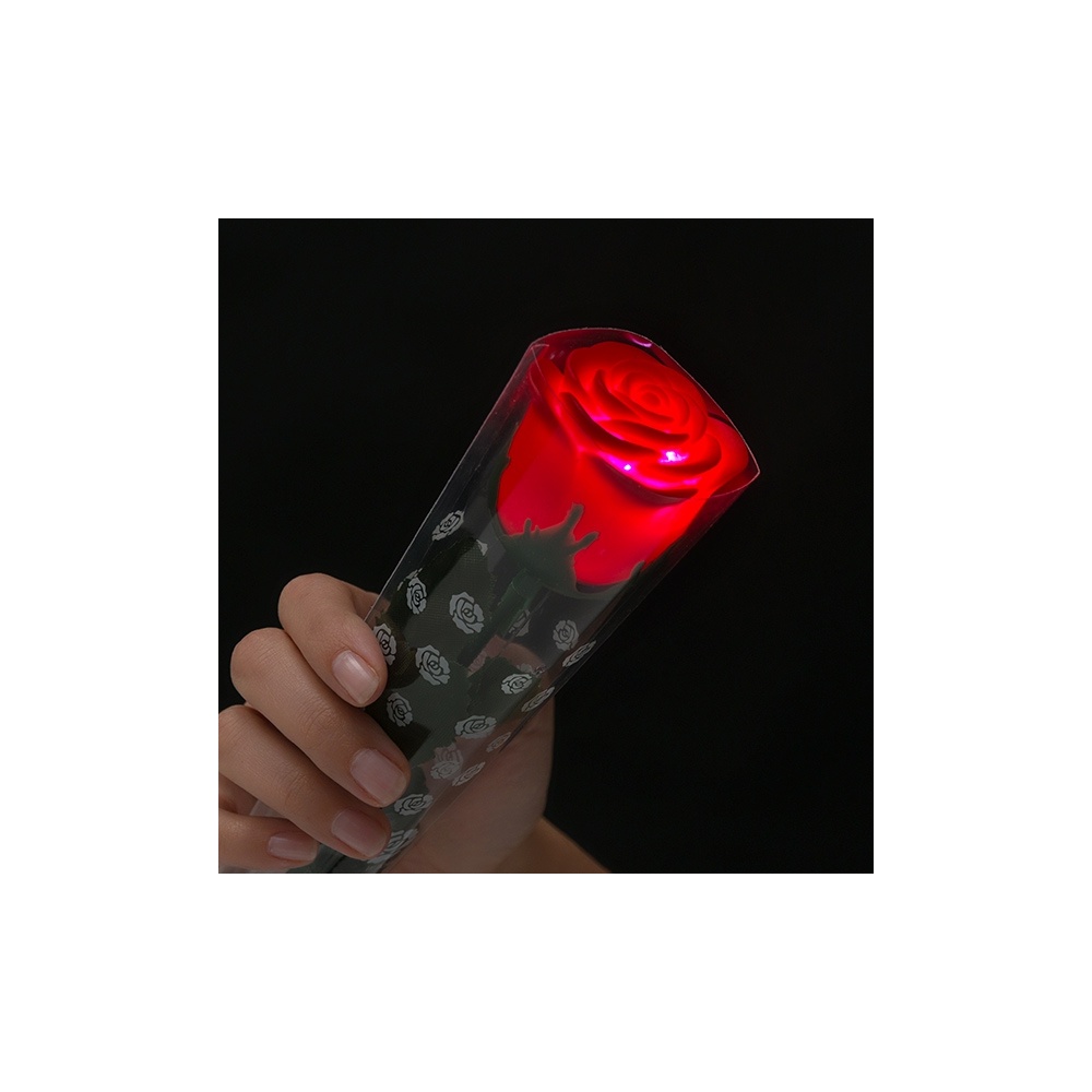 PUNANE ROOS MITMEVÄRVILISTE LED TULEDEGA