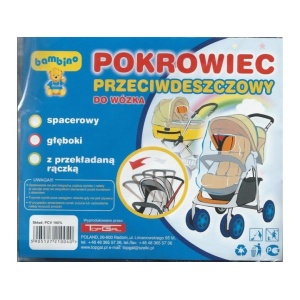 Universaalne vihmakaitse jalutuskärule. 