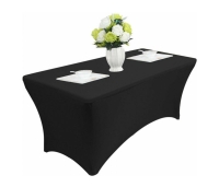 Laudlina elastne lauale mõõdus: 180x75x74cm, musta värvi