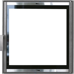 601Kaminauks/Ahjuuks, hall, Sisemõõt:410x410mm, Välismõõt:490x495mm