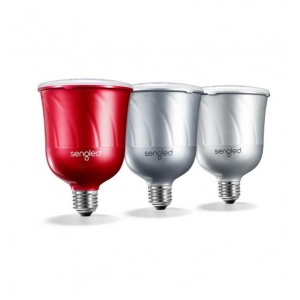 Pulse Satellite LED-pirn + juhtmevaba JBL kõlar, Valge