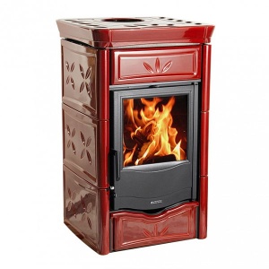 Kamin NICOLETTA 8KW kõrgus 980mm. Punane