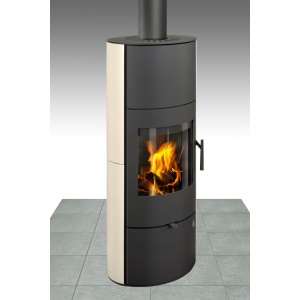 Kamin EVORA 01 AKKUM KERAAMIKA ,  5,9KW, kõrgus 1312mm