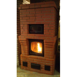 Telliskiviahi, kamin-küpsetusahi, punane tellis (kõrgus2200, laius1500)