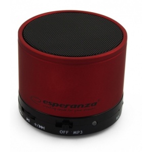  Esperanza RITMO bluetooth kõlar fm radio tumepunane