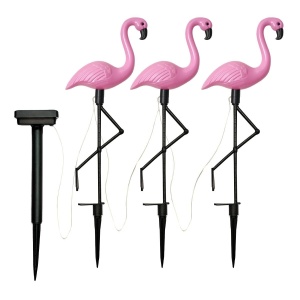 Päikesepaneeliga lamp Flamingo 3 tk