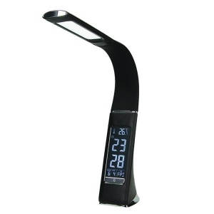 DOLOMIT LED 5W, äratuskellaga laualamp, 300lm, 4000K, must
