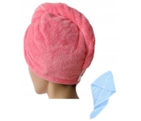 Mikrokiust rätik-turban juuste kuivatamiseks (roosa)