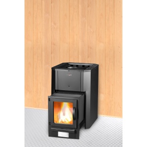 Skamet- PS-210 GL,Pikendatud koldega ahi 7 m³ -12 m³, topelt seintega, klaasuksega