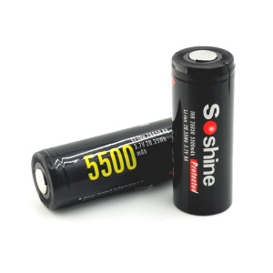 Soshine 26650 5500mAh 3.7V Li-ion aku.