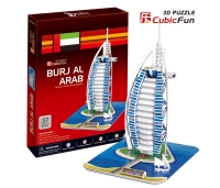 Puzzle 3D - Hotell Burjal-Arab- 44 osa.