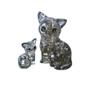 3D puzzle - Kass ja kassipoeg- 49 tükki