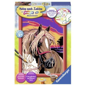 Ravensburger maalimine Hobune