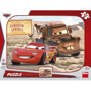 Dino suur plaatpuzzle Cars 12 tk