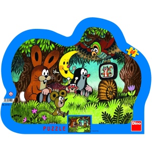 Dino siluett plaatpuzzle 25 tk.
