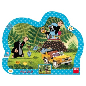 Dino siluett plaatpuzzle 25 tk Mutt