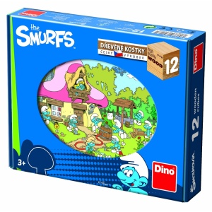 Dino puidust klotsipuzzle Smurf 12 tk