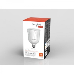 Pulse Master LED-pirn + juhtmevaba JBL kõlar, Valge
