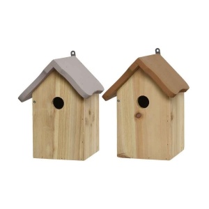 Linnumaja Decoris puit (16,5 x 13 x 21,5 cm)