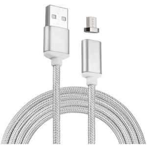 Micro USB kaabel hõbe magnetic.