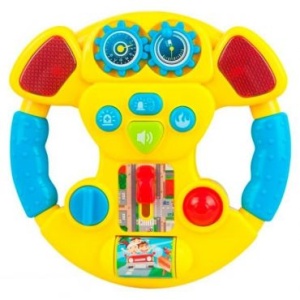 Tegevuskeskus Rool. Baby mix.12m+  Kollane