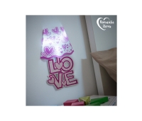 Romantic Items LED Heart Wall Sticker