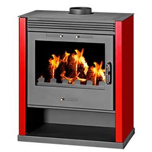 Kamin Rubin punane keraamikaga ,13 KW