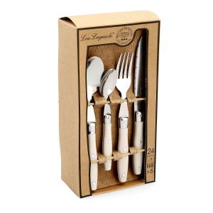 SÖÖGIRIISTADE KOMPLEKT LOU LAGUIOLE COMPTOIR , beeź, metall  24 osa