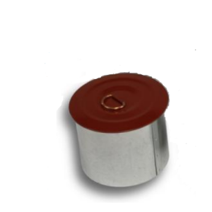 Tahmatopp ümar, Ø125mm, kivipunane