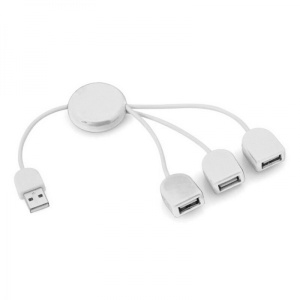 3-PORT USB HUB ,   valge