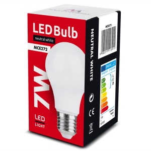 Lambipirn LED E27, 7W, 230V, NW looduslik valge, 4000K, 710lm,
