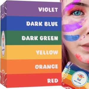 Värvide komplekt, 6 värvi Holi Cow