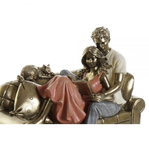 DEKORATIIVKUJU DKD HOME DECOR KULDNE VAIK DIIVAN KAASAEGNE (22 X 11 X 16,5 CM)