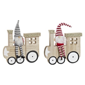 DEKORATSIOONID DKD HOME DECOR POLÜESTER KLASSIKALINE PUIT MDF (17,5 X 2 X 18 CM) 