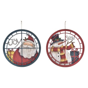 JÕULUEHE DKD HOME DECOR PUIT (33,5 X 1,2 X 33,5 CM) (2 ÜHIKUT)