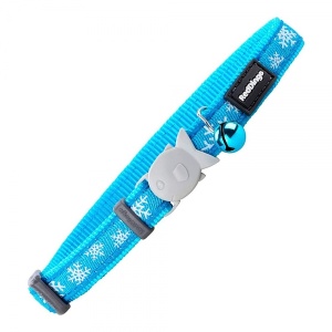  Kassi kaelarihm Red Dingo Style Lumehelbed Sinine (1,2 x 20-32 cm)