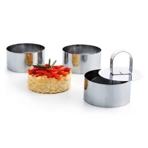KÜPSETUSVORM QUID (3 TK) ROOSTEVABA TERAS (8 X 4 CM)