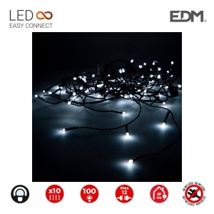 LED KARDINAVALGUSTI EDM EASY-CONNECT VALGE 1,8 W (2 X 1 M)