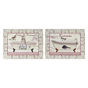SEINAKAUNISTUS DKD HOME DECOR VANN METALL (33 X 1 X 25 CM) 