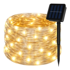 Gardlovi päikesepatareiga LED-valguskett, 15 m, IP44