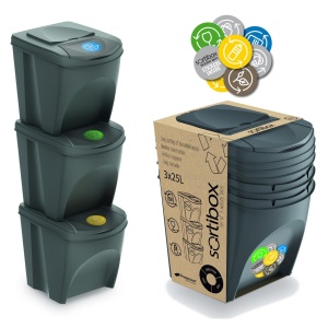 Sortibox 3x25L halli sorteerimiskasti komplekt