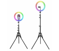 Ringikujuline Led valgusti statiivil, selfie lamp. RGB