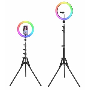 Ringikujuline Led valgusti statiivil, selfie lamp. RGB