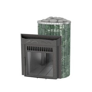 Saunaahi Maxi , Serpetiin+Sylvia Oro  (küttevõimsus 12-30 m3/ 25kW) kütmine teisest ruumist